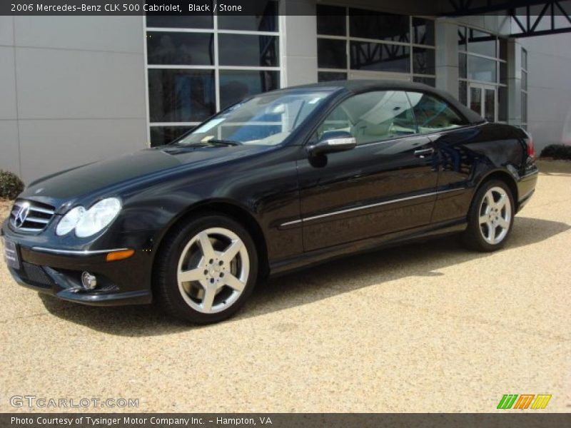 Black / Stone 2006 Mercedes-Benz CLK 500 Cabriolet