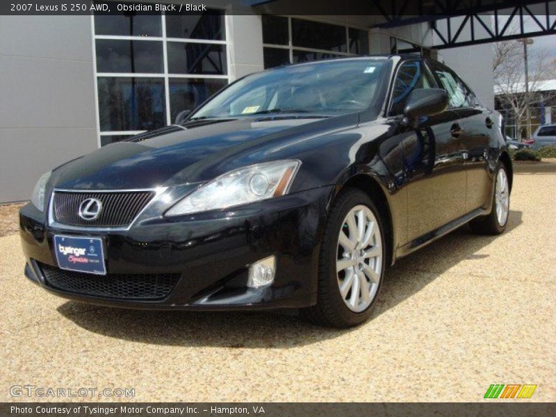 Obsidian Black / Black 2007 Lexus IS 250 AWD