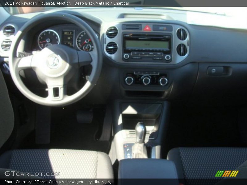 Deep Black Metallic / Charcoal 2011 Volkswagen Tiguan SE 4Motion