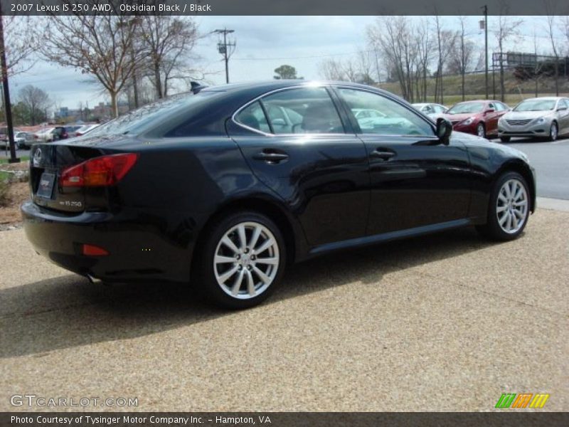 Obsidian Black / Black 2007 Lexus IS 250 AWD