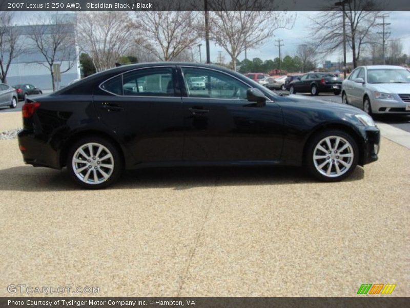 Obsidian Black / Black 2007 Lexus IS 250 AWD