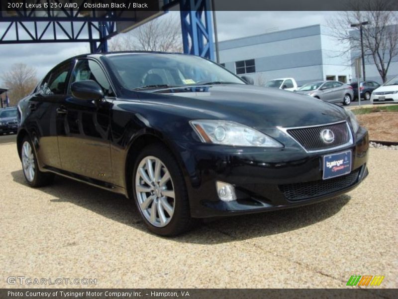Obsidian Black / Black 2007 Lexus IS 250 AWD