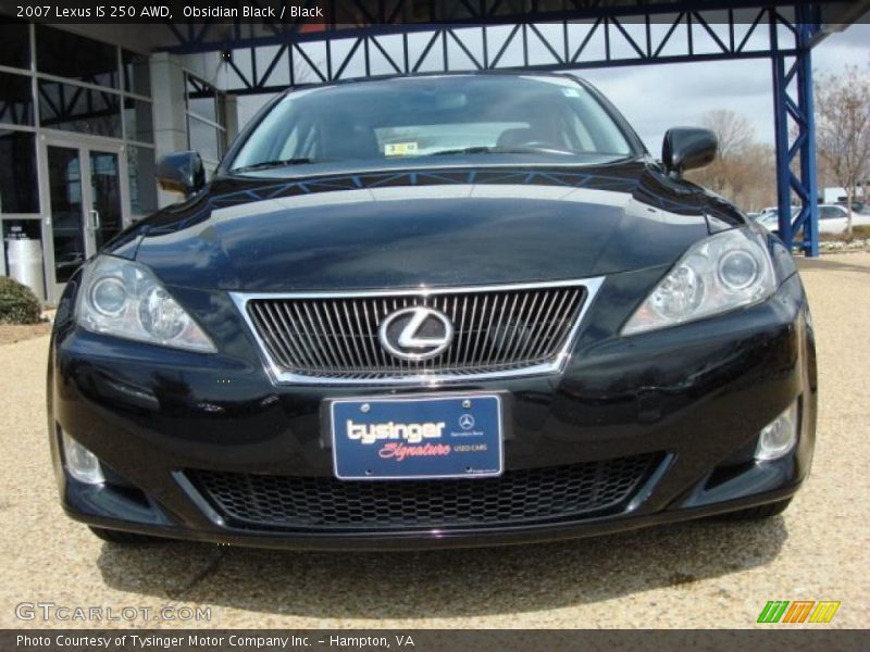 Obsidian Black / Black 2007 Lexus IS 250 AWD