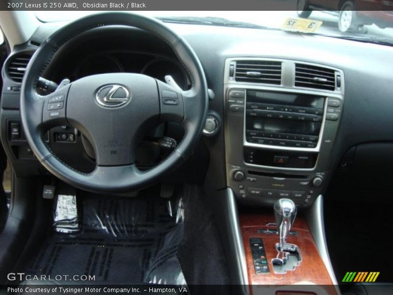 Obsidian Black / Black 2007 Lexus IS 250 AWD