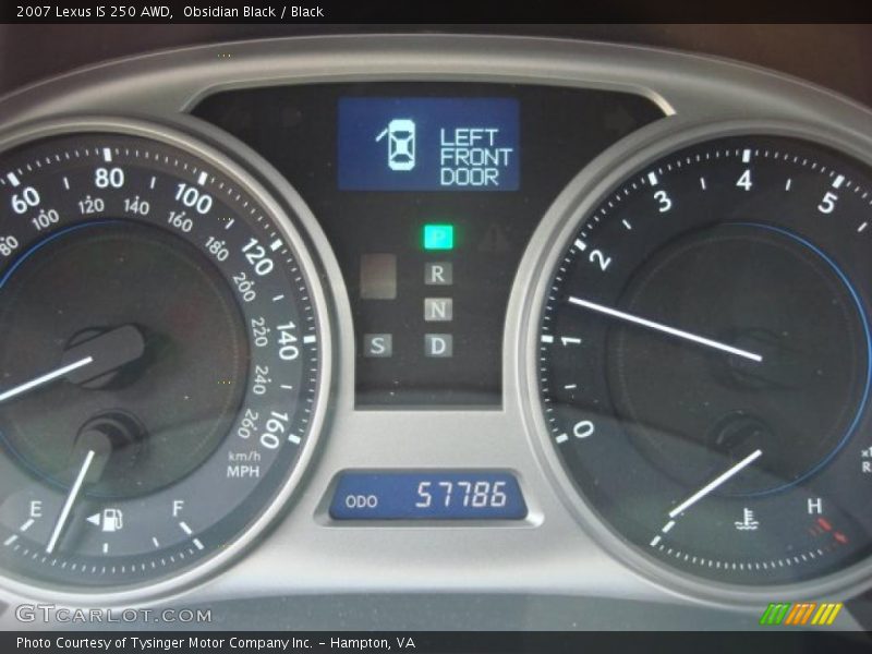Obsidian Black / Black 2007 Lexus IS 250 AWD