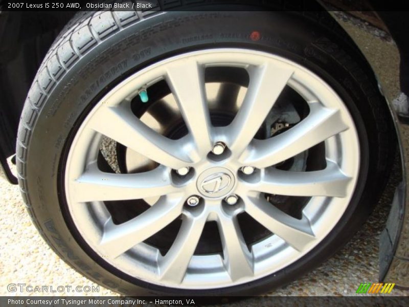 Obsidian Black / Black 2007 Lexus IS 250 AWD