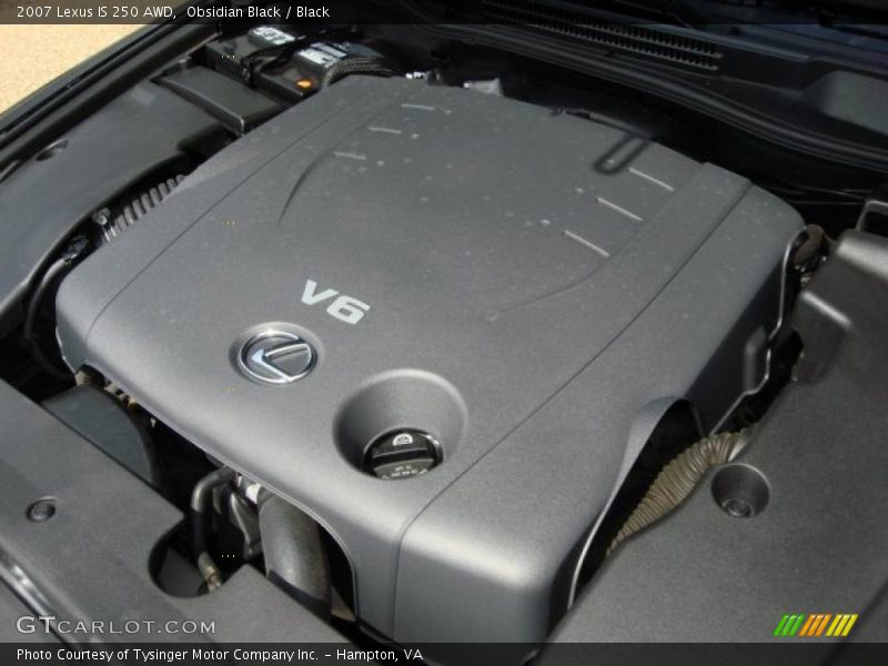 Obsidian Black / Black 2007 Lexus IS 250 AWD