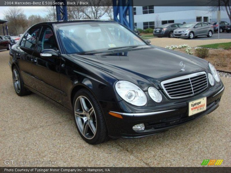 Black / Black 2004 Mercedes-Benz E 500 Sedan