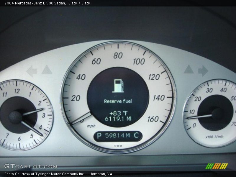Black / Black 2004 Mercedes-Benz E 500 Sedan