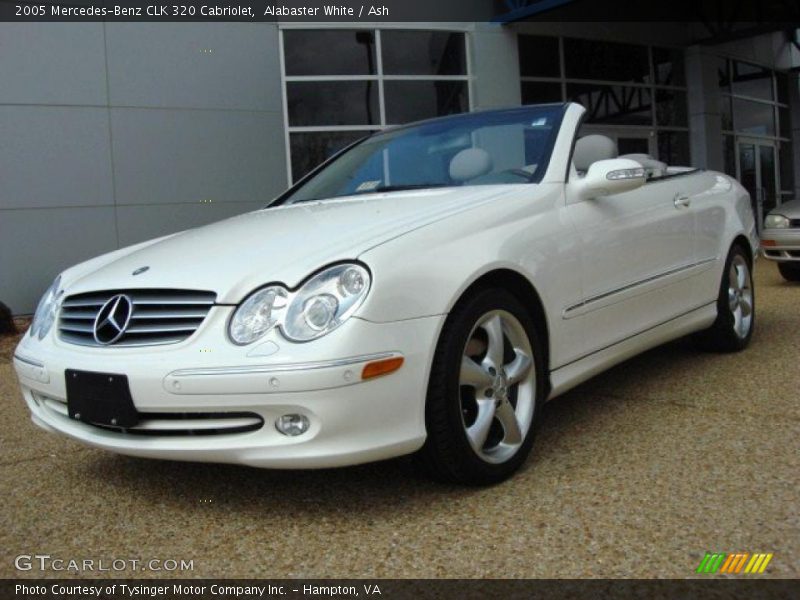 Alabaster White / Ash 2005 Mercedes-Benz CLK 320 Cabriolet