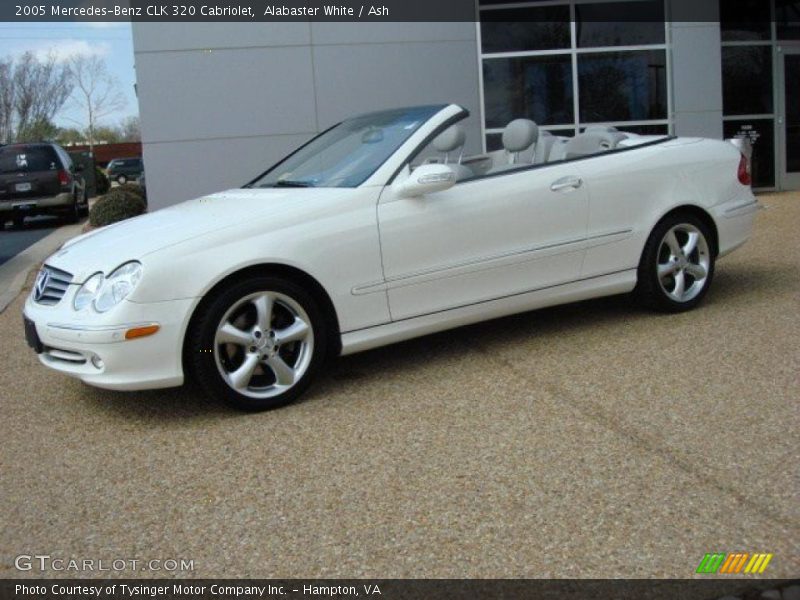 Alabaster White / Ash 2005 Mercedes-Benz CLK 320 Cabriolet