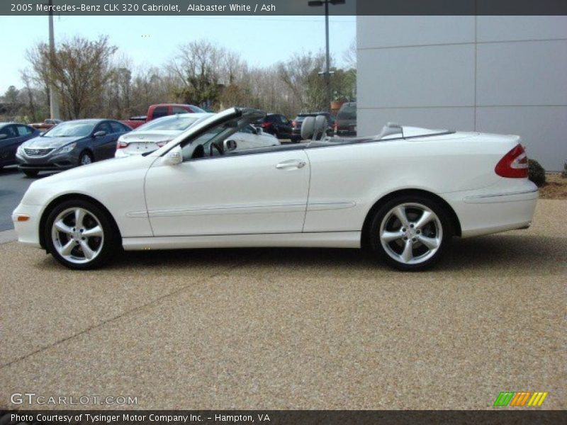 Alabaster White / Ash 2005 Mercedes-Benz CLK 320 Cabriolet