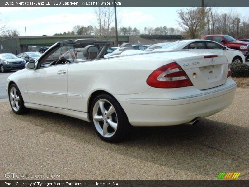 Alabaster White / Ash 2005 Mercedes-Benz CLK 320 Cabriolet