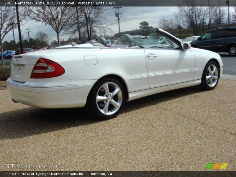 Alabaster White / Ash 2005 Mercedes-Benz CLK 320 Cabriolet