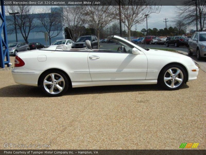 Alabaster White / Ash 2005 Mercedes-Benz CLK 320 Cabriolet