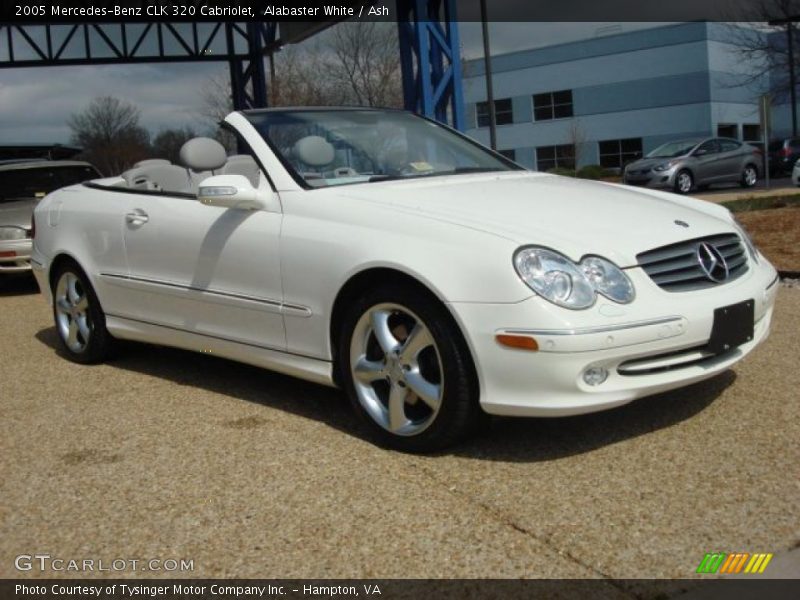 Alabaster White / Ash 2005 Mercedes-Benz CLK 320 Cabriolet