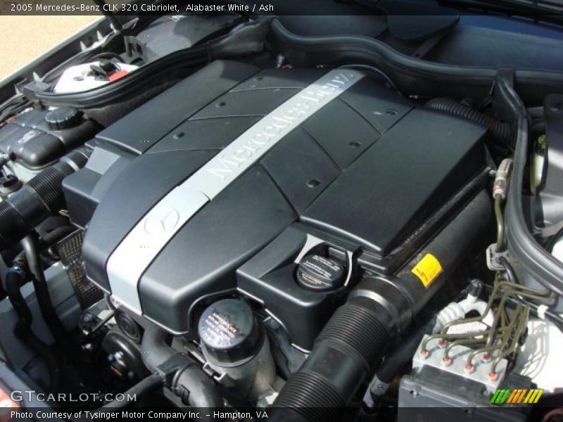 Alabaster White / Ash 2005 Mercedes-Benz CLK 320 Cabriolet