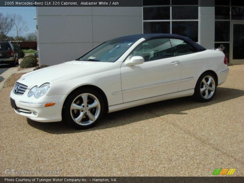 Alabaster White / Ash 2005 Mercedes-Benz CLK 320 Cabriolet