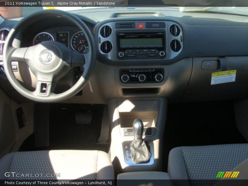 Alpine Gray Metallic / Sandstone 2011 Volkswagen Tiguan S