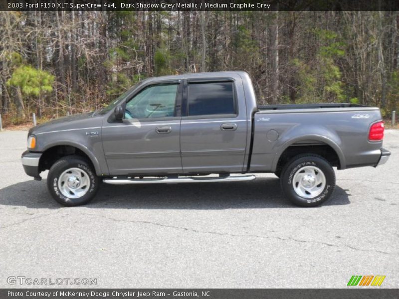 Dark Shadow Grey Metallic / Medium Graphite Grey 2003 Ford F150 XLT SuperCrew 4x4