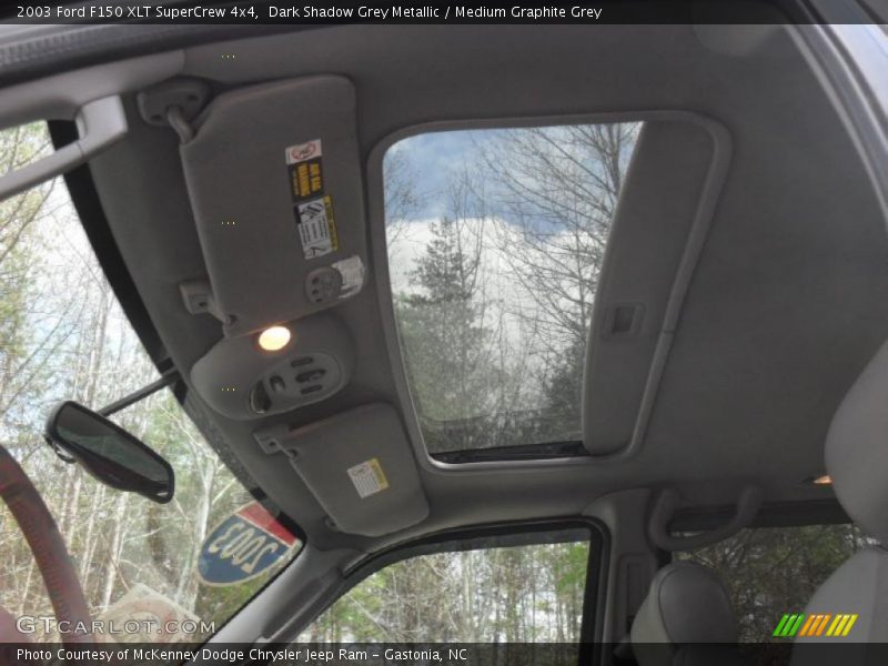 Dark Shadow Grey Metallic / Medium Graphite Grey 2003 Ford F150 XLT SuperCrew 4x4