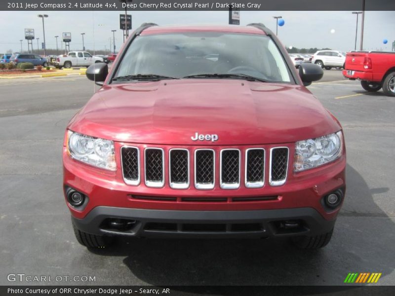 Deep Cherry Red Crystal Pearl / Dark Slate Gray 2011 Jeep Compass 2.4 Latitude 4x4