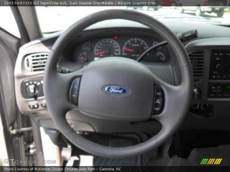 Dark Shadow Grey Metallic / Medium Graphite Grey 2003 Ford F150 XLT SuperCrew 4x4