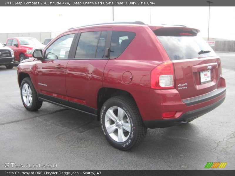 Deep Cherry Red Crystal Pearl / Dark Slate Gray 2011 Jeep Compass 2.4 Latitude 4x4