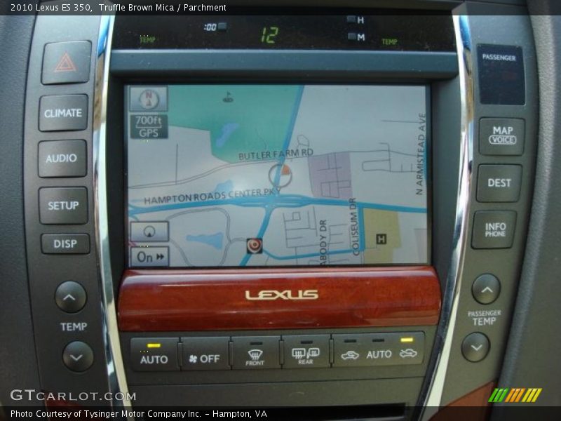 Navigation of 2010 ES 350
