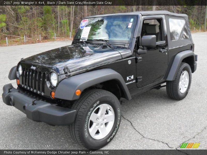 Black / Dark Slate Gray/Medium Slate Gray 2007 Jeep Wrangler X 4x4