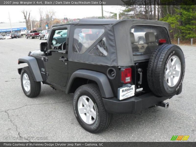 Black / Dark Slate Gray/Medium Slate Gray 2007 Jeep Wrangler X 4x4