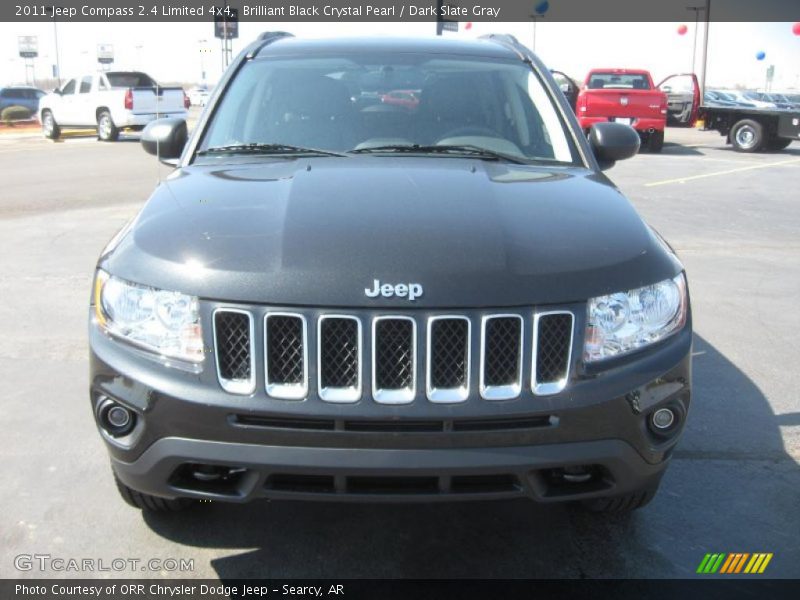 Brilliant Black Crystal Pearl / Dark Slate Gray 2011 Jeep Compass 2.4 Limited 4x4