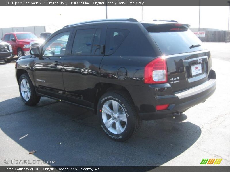 Brilliant Black Crystal Pearl / Dark Slate Gray 2011 Jeep Compass 2.4 Limited 4x4