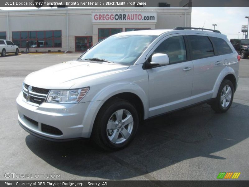 Bright Silver Metallic / Black/Light Frost Beige 2011 Dodge Journey Mainstreet