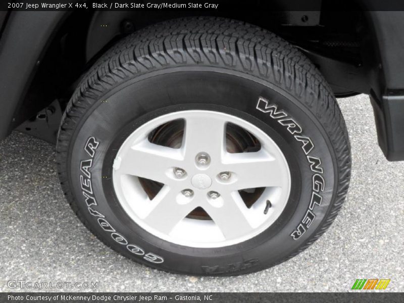 Black / Dark Slate Gray/Medium Slate Gray 2007 Jeep Wrangler X 4x4