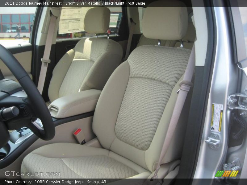 Bright Silver Metallic / Black/Light Frost Beige 2011 Dodge Journey Mainstreet