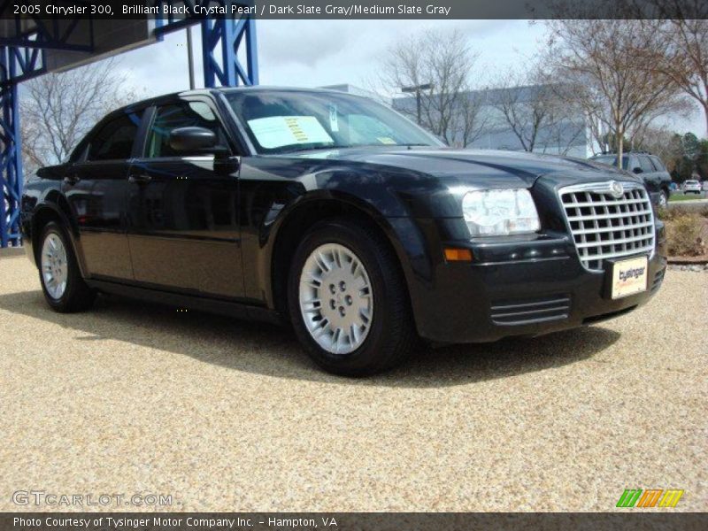 Brilliant Black Crystal Pearl / Dark Slate Gray/Medium Slate Gray 2005 Chrysler 300