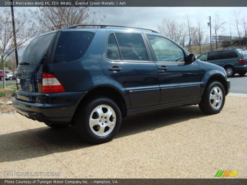 Everest Green Metallic / Ash 2003 Mercedes-Benz ML 350 4Matic