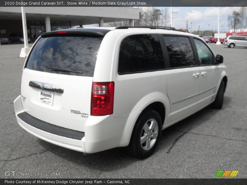Stone White / Medium Slate Gray/Light Shale 2010 Dodge Grand Caravan SXT
