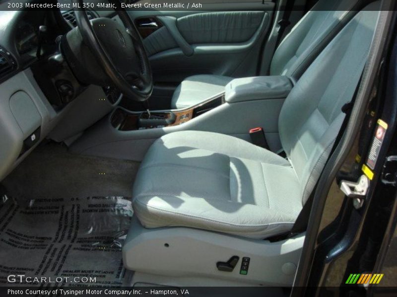 Everest Green Metallic / Ash 2003 Mercedes-Benz ML 350 4Matic