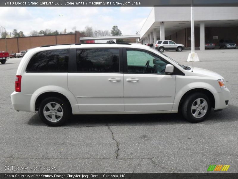 Stone White / Medium Slate Gray/Light Shale 2010 Dodge Grand Caravan SXT