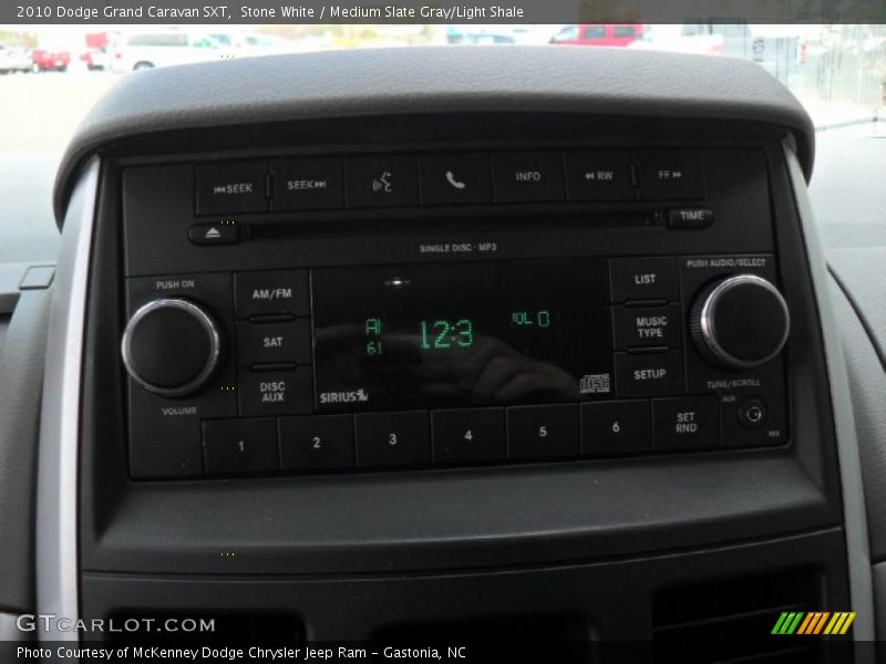 Stone White / Medium Slate Gray/Light Shale 2010 Dodge Grand Caravan SXT