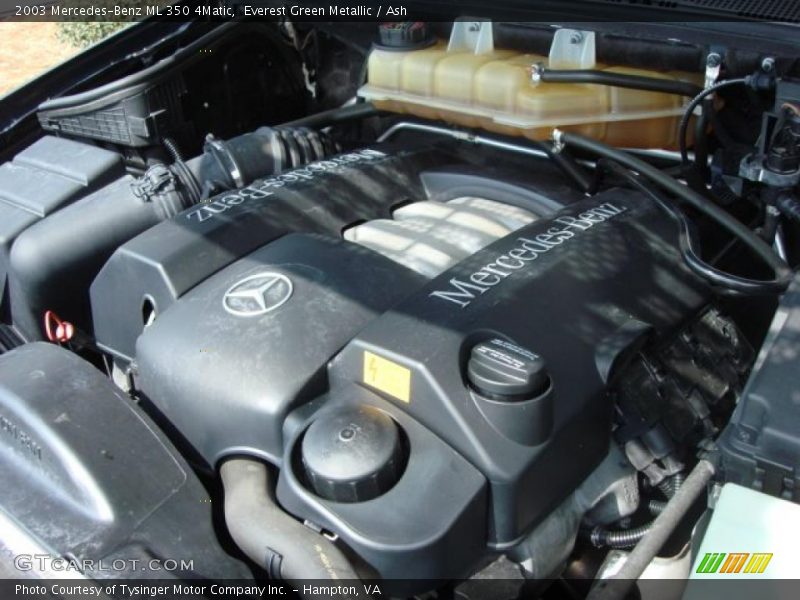 Everest Green Metallic / Ash 2003 Mercedes-Benz ML 350 4Matic