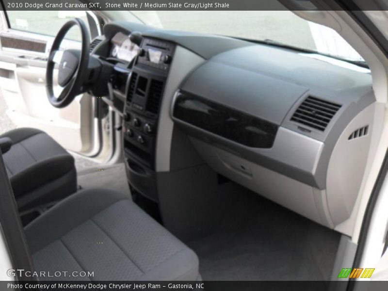 Stone White / Medium Slate Gray/Light Shale 2010 Dodge Grand Caravan SXT