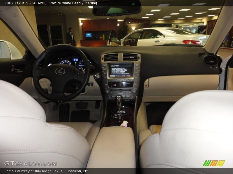 Starfire White Pearl / Sterling 2007 Lexus IS 250 AWD