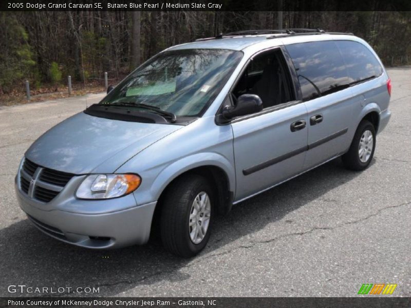 Butane Blue Pearl / Medium Slate Gray 2005 Dodge Grand Caravan SE