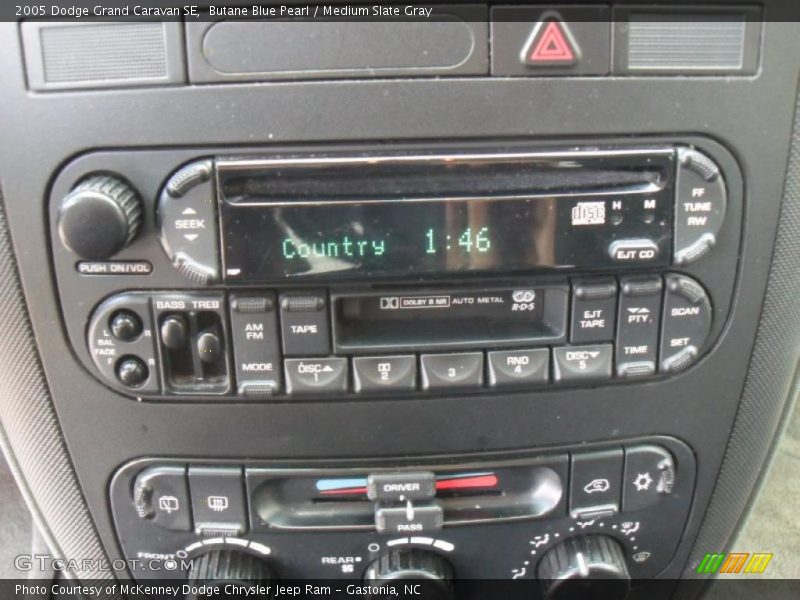 Butane Blue Pearl / Medium Slate Gray 2005 Dodge Grand Caravan SE