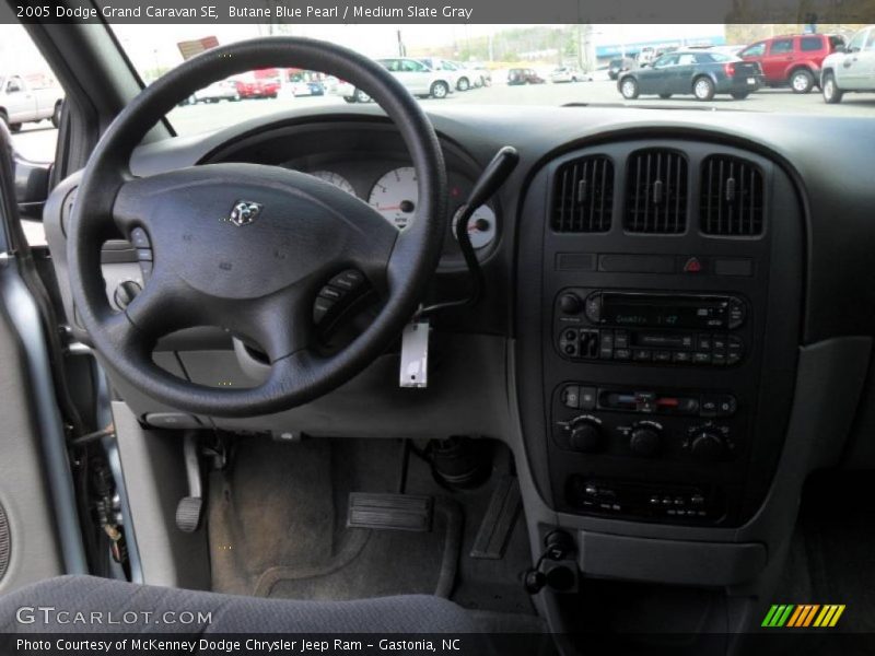 Butane Blue Pearl / Medium Slate Gray 2005 Dodge Grand Caravan SE