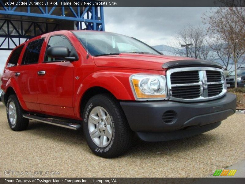 Flame Red / Medium Slate Gray 2004 Dodge Durango ST 4x4