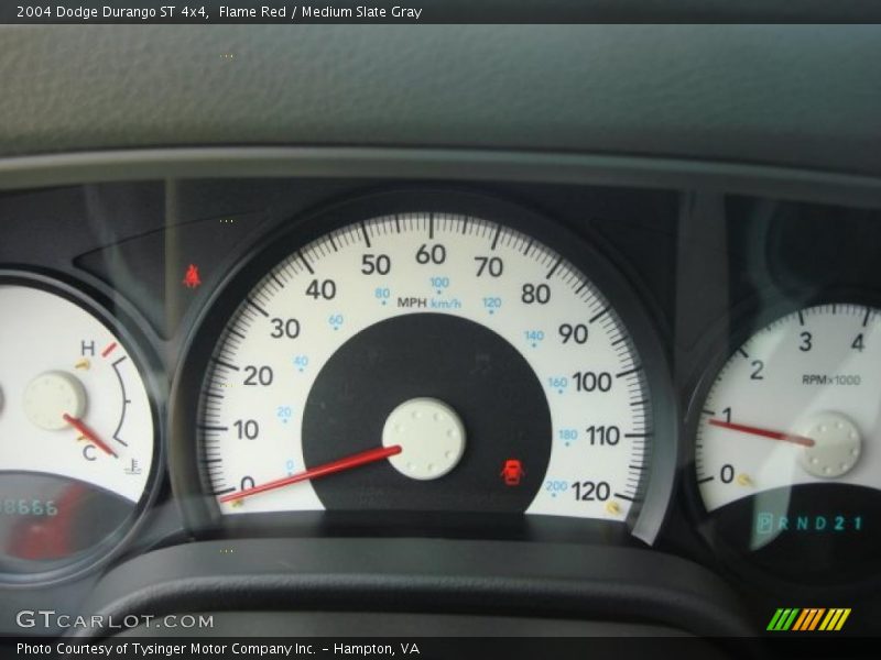 Flame Red / Medium Slate Gray 2004 Dodge Durango ST 4x4